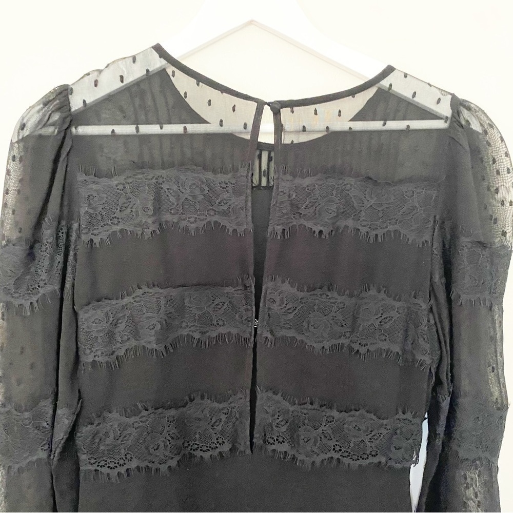 Lace Maxi Dress Black Size Small - Picture 7 of 12